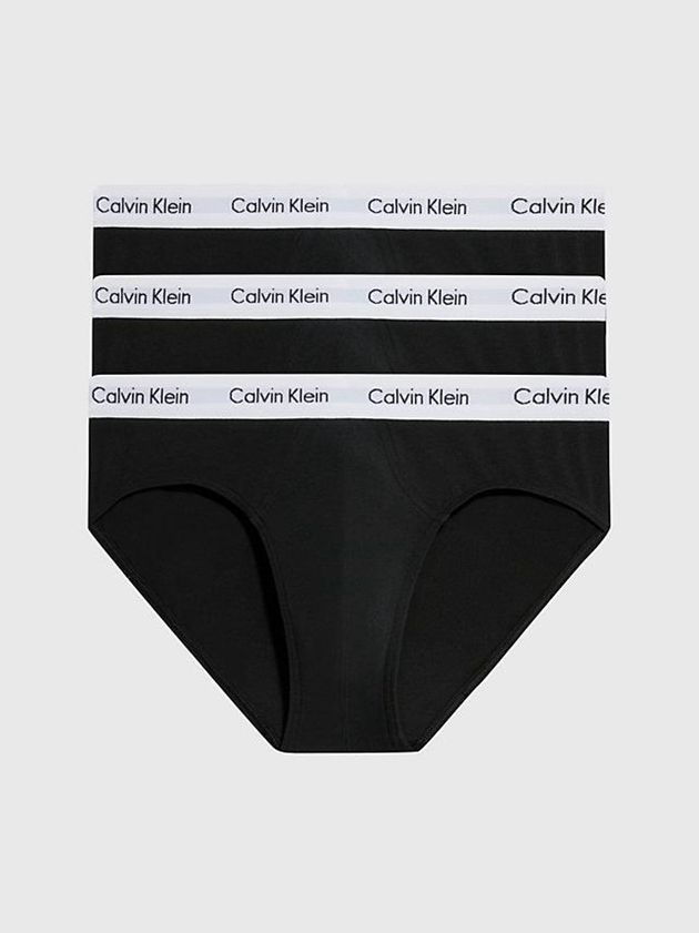 Calvin Klein USA 3 Pack - Cotton Stretch Mens Briefs Black 8925463-QL